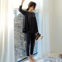 Sleepwear Female Winter Casual Long Pants Long Sleeve Cation Mill Fur Double Face Suede Fever Elastic Home Conserved Autumn Winter Suit