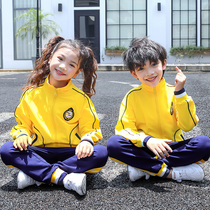 Kindergarten garden clothes new 2019 spring and autumn cute and lively contrast color sports style student suit customization
