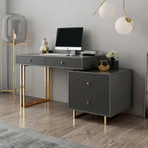 Italian minimalist desk light luxury modern home office desk student writing desk Nordic simple desktop computer desk