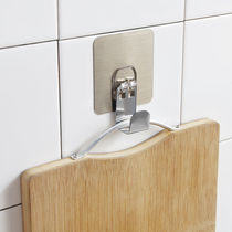 Non-perforated stainless steel kitchen board adhesive hook paste strong wall multi-function Wall kitchen toilet hook