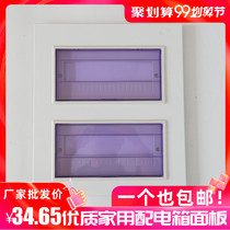 PZ30-30 circuit large panel strong electric box double row iron panel distribution box cover plastic iron cover double layer