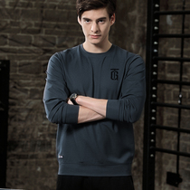 Spring Long sleeves T-shirt Mens youth Korean version trendy sports blouses Tide Cards Round bottom jersey Mens long sleeve sweatshirt