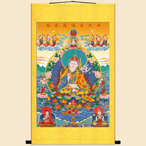 Clear connection Lotus big clan portrait thangka hanging painting Indian Buddhist silk scroll painting Buddha temple decoration painting