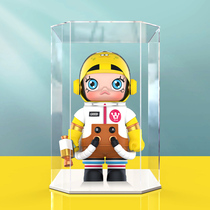 SpongeBob 1000% 400% POPMART Bubble Mart MOLLY Acrylic Creative Six Side Display Box