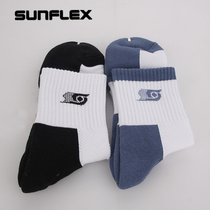 SUNFLEX sunshine professional thickened table tennis sports socks pure cotton mens table tennis socks competition socks