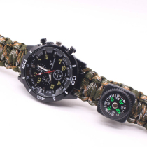 War Wolf 2 umbrella rope braided watch Flintstone compass Emergency survival hand rope outdoor camping equipment