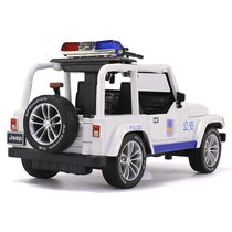 Metal 1 32 Jeep cars alloy car model sound and light back public security special police car mold children toy