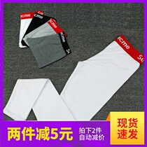 Cotton wide-edge trousers les handsome t neutral warm pants slim thin pants spring leggings womens trousers