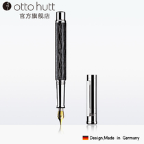 German ottohutt pen three-dimensional thread cut Palladium 04 series Black pattern pen gift birthday business gift box Teachers Day gift