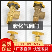 15 kg liquefied gas cylinder self-closing angle valve gas tank angle valve switch Pure copper thickened liquefied gas valve accessories