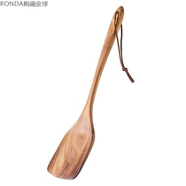 Thailand LC kitchen acacia wood solid wood high temperature resistant wooden spatula non-stick cooking shovel 33 5cm