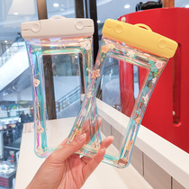 2021 new phone waterproof bag snorkeling water jacket touch screen underwater photo airbags can float Apple Huawei generic