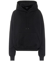  2021 WARDROBE NYC Black cotton lady with a hoodie.