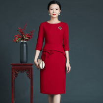 2022 Chunqius new temperament young mother to renovate her wedding banquet gown qipao dress for thin dress and dress for women