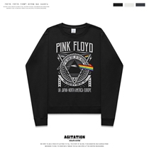 British rock INS21 autumn and winter base top mens long-sleeved hooded pink floyd