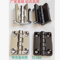 CL209 distribution box card type zinc alloy aluminum frame door hinge HL009 black chrome hinge shift door lock factory boutique