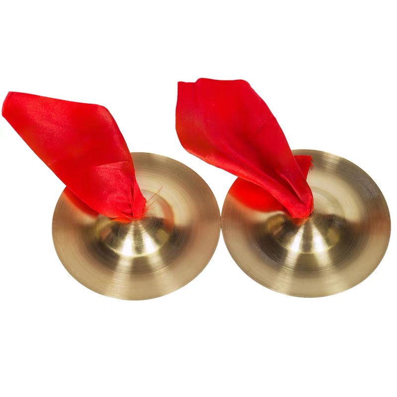 Gong Drum Bronze Cymbal to the National People's Congress Cymbal Cymbal-Bright Cymbal-waist drum Cymbal Drum 3-half props Children's toy cymbal instrument-Taobao