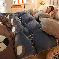 10 catty lamb suede quilt winter quilt core warm thickened single double spring and autumn dormitory Students quilted quilted quilts