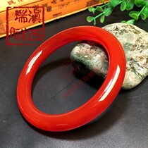 Dianxi Ruixiang Natural Raw Mine Sichuan South Red Agate Litchi Frozen Boutique Bracelet Beauty Bracelet Female Collection