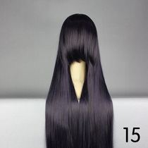 (Purple Black) Fairy Fox Ghost Ying Butterfly Tong Shing Long Black Cat cosplay Long Straight Hair