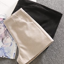 Gross shorts womens autumn winter broadlegged pants 2021 new loose outside wearing for slim shorts Winter Casual Pants