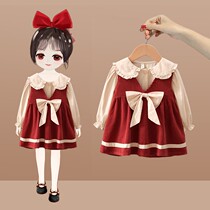 Girl set 2021 new spring and autumn childrens foreign style Net red two sets of children childrens clothing tide girl baby autumn clothes