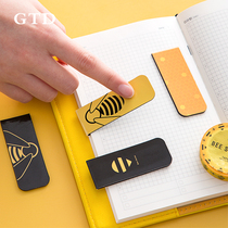 gtd magnetic bookmarks cute girl heart paper exquisite bookmarks childrens animation double-sided antique bookmarks creative hipster primary school students with magnet bookmarks prize book clip literary creative gift