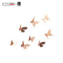 K11ArtStore umbra Canadian metal butterfly creative wall stickers decorating living room bedroom housewarming gift