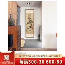 Chinese famous painting living room entrance porch decorative painting hanging painting mural new Chinese style Chinese style corridor corridor mural vertical