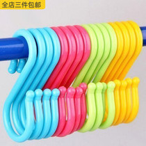 Insulation adhesive hook s-type plastic extended construction site cable wire s hook PVC glue s hook large s-shaped two-way hanging s hook