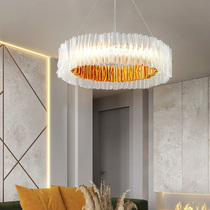 Modern minimalist round dining room chandelier Villa living room bedroom lamp study model room creative personality designer lamp