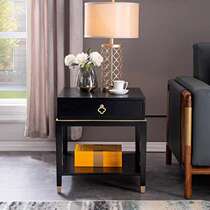 New Chinese light lavish solid wood edge a few modern minimalist sofas corner side cabinet living-room corner a few bedrooms bed head cabinet lockers