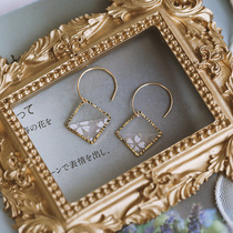 Silver Bench s925 Pure silver Needle hand dripping glues Japan and paper Earrings 2020 New wave Superior sensual sensual