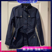 Canada Direct Mail Tommy Tommy Ladies Neckline Waist Pocket Zipped Pocket Zipper Windcoat Special Cabinet