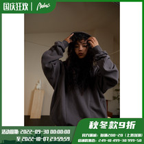 MEDRIA embroidered LOGO short hoodie trend autumn and winter cotton jacket hooded loose set