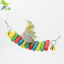 Ha bird parrot ladder toy parrot toy gnaw bite parrot swing ring bird toy ladder Ladder Ladder