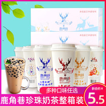 Deer Point Lane Pearl Milk Tea Whole Box of Black Sugar Matcha Milk Tea Cups with Net Red Brewing Drink