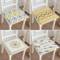 Ethnic style cotton linen dining chair cushion yellow Black gray cushion black white cushion sofa cushion office seat cushion