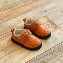 Leather shoes worn by one-and-a-half-year-old boys 1 little boy Bean shoes 2-3 baby single shoes autumn childrens shoes