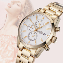 New 2020 Carole Lady Watch Women Watch Fashion Business Waterproof Steel Band Six-Pin Quartz Wristwatch Tide