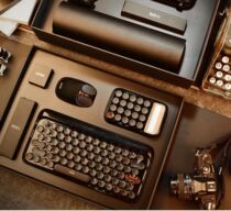 lofree loefferink gold business suit ipad tablet green shaft wireless Bluetooth mechanical keyboard for men