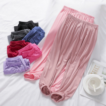 Childrens pajamas cotton spring and autumn thin section boys bloomers Girls air conditioning Modal home pajamas Children baby long