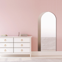 Clearance Nordic dressing mirror non-hole wall hanging special-shaped full-length mirror entry porch fitting mirror bathroom mirror