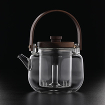 High temperature resistant glass tea picker pot Automatic electric pottery stove Tea maker set Household boiling water steaming teapot single pot