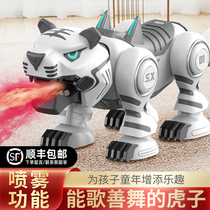 Super-large intelligent remote control tech tiger children toy boys Puzzle Electric Dinosaur Programming Robot Puppies