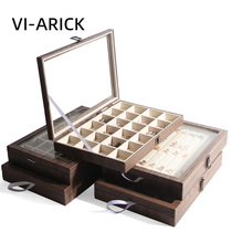 VI-ARICK jewelry box high-grade earrings stud necklace storage box household large-capacity anti-oxidation jewelry box