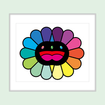  Trend art]Takashi MurakamiDouble-faced black sun flowerglobal limited edition of 100 screen prints