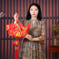 2021 Hanging living room interior scene Festive annual fish New Year decoration decoration pendant New Year Spring Festival Ox