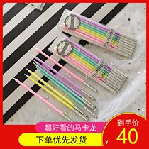 Birthday Candle Ins Children Creativity Macaron Rainbow Birthday Cake Candle Baby Birthday Party Decorations
