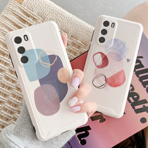 Suitable for Huawei p40 mobile phone shell full package lens Soft glue New Pinnins Wind net red geometric pattern p40pro Silicone Lens Full Package Shell p40p Female Tide Cards p40pr0 Protection Videography